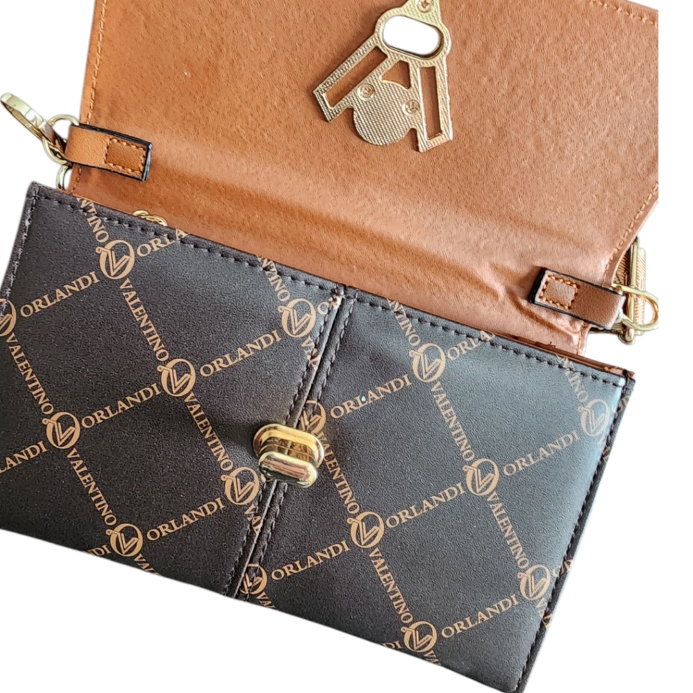 Valentino Orlandi NWT BROWN CROSSBODY - Picture 10 of 16